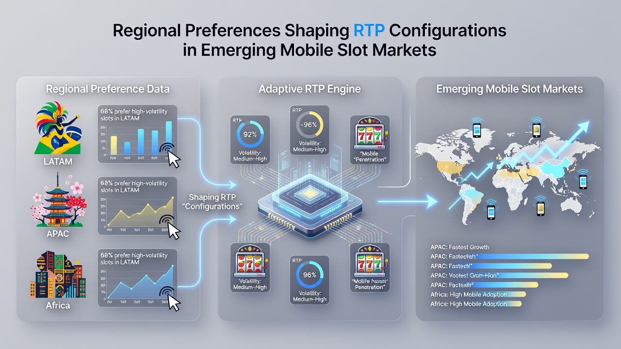 Analytics dashboard showing RTP variations across mobile slot markets in different regions