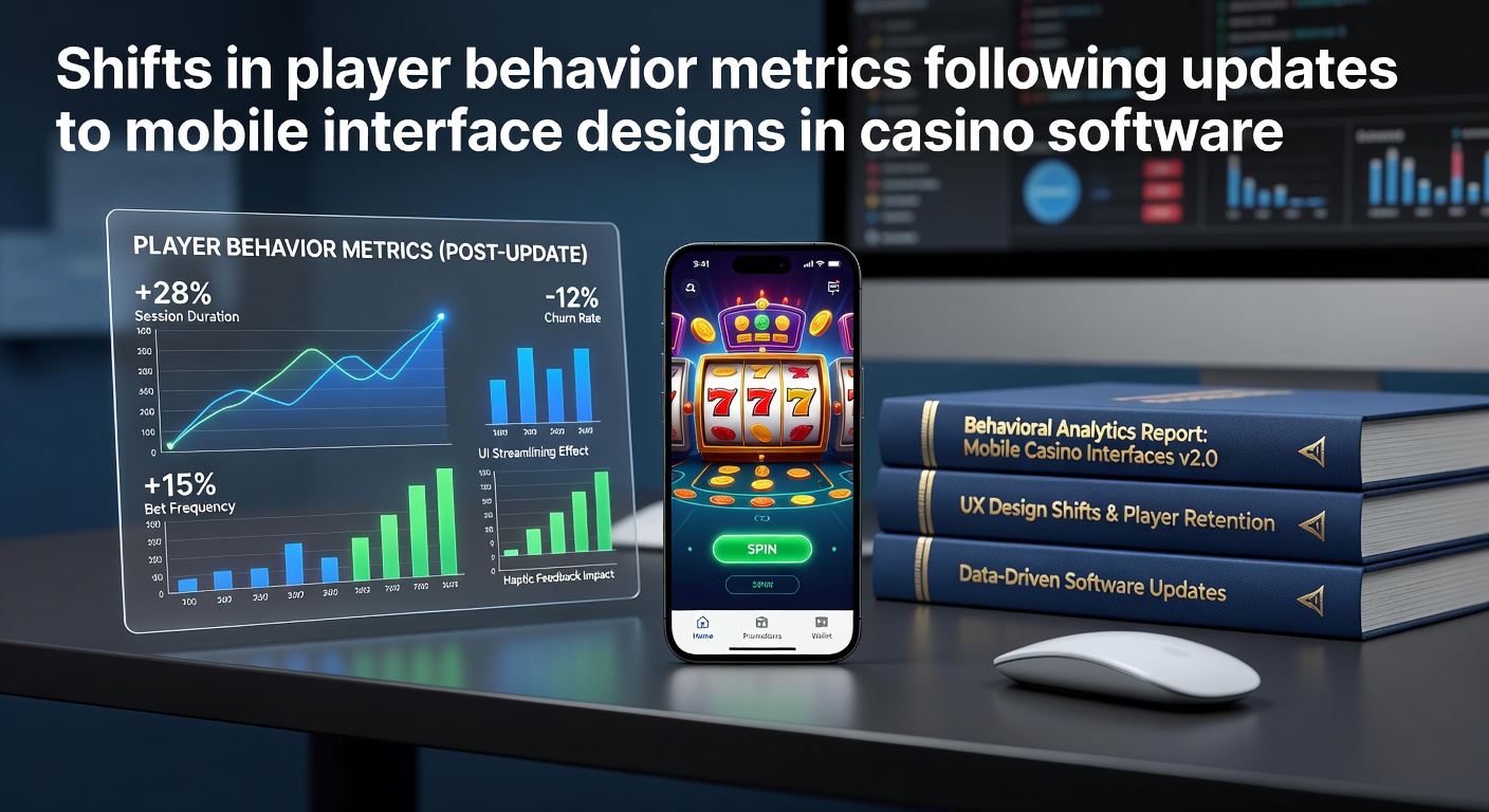Mobile casino app interface showing updated navigation and betting controls on a smartphone screen